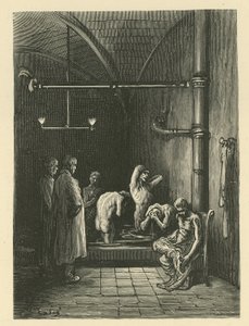 Miehet kylpylöissä turvakotitalossa tekijältä Gustave Dore