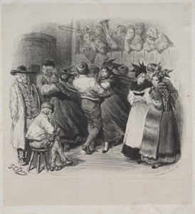 Ernest Dorén musiikkiteokset: Elsassin matkamuisto, Elsassilainen tanssi - otsikkosivu tekijältä Gustave Dore