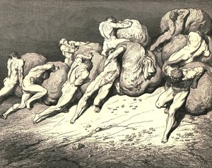 Ei kaikki kulta, joka on kuun alla tai koskaan ollut, c1890. tekijältä Gustave Dore