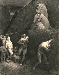 Merkitse nyt, kuinka minä repisin minut! hei! Kuinka Mahomet on rikottu!, c1890. tekijältä Gustave Dore