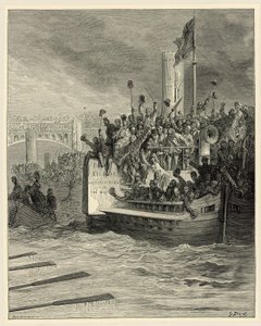 Oxford ja Cambridge Boat Race, Putney tekijältä Gustave Dore