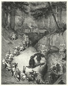 Riquet a La Houppe; Ricky of the Tuft (kaiverrus) tekijältä Gustave Dore