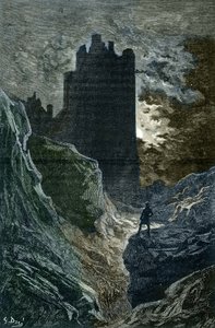 Romantiikka: "" Pelon linna"" IIKuvitus: Gustave Dore (1832-1883) (Pelon linna, romantiikka, kuvitus Gustave Dore) Yksityinen kokoelma tekijältä Gustave Dore