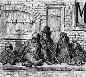 "Kattoton!", 1872. tekijältä Gustave Dore