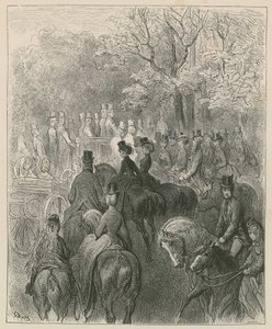 Rotten Row, Hyde Park, Lontoo tekijältä Gustave Dore