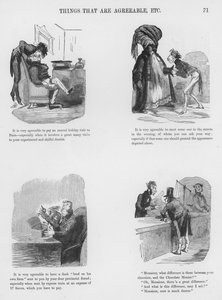 Gustave Doren humoristisia ja groteskeja luonnoksia (kaiverrus) tekijältä Gustave Dore