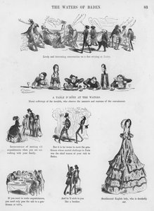 Gustave Doren humoristisia ja groteskeja luonnoksia (kaiverrus) tekijältä Gustave Dore
