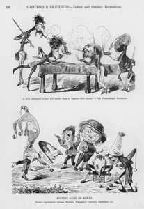 Gustave Doren humoristisia ja groteskeja luonnoksia (kaiverrus) tekijältä Gustave Dore