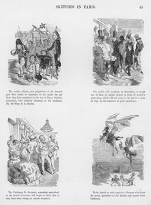 Gustave Doren humoristisia ja groteskeja luonnoksia (kaiverrus) tekijältä Gustave Dore