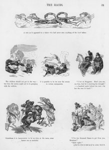 Gustave Doren humoristisia ja groteskeja luonnoksia (kaiverrus) tekijältä Gustave Dore