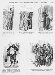 Gustave Doren humoristisia ja groteskeja luonnoksia (kaiverrus) tekijältä Gustave Dore