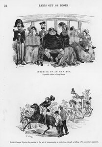 Gustave Doren humoristisia ja groteskeja luonnoksia (kaiverrus) tekijältä Gustave Dore