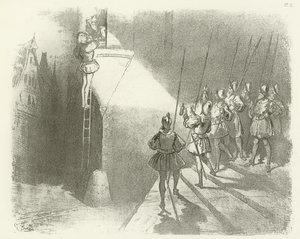 Watchmenin yllättäminen - Henry IV:n valtakunta (syväpaino) tekijältä Gustave Dore