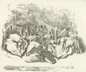 Kymmenen vuotta myöhemmin tai muodin muutos 1840 (syväpaino) tekijältä Gustave Dore