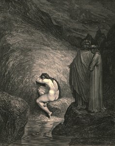 Se on kurjan Myrrhan muinainen sielu, vuodelta 1890. tekijältä Gustave Dore