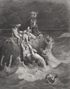 Vedenpaisumus, kuvitus Doren 
