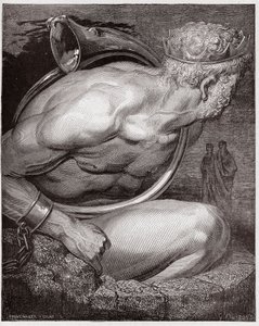 Jumalallinen komedia (La Divina Commedia, La Divine Comedie), Inferno, Canto 31: Jättiläisten Nimrod - Dante Alighieri (1265-1321) - Kuvitus Gustave Dore (1832-1883) tekijältä Gustave Dore
