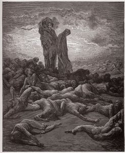 Jumalallinen komedia (La Divina Commedia, La Divine Comedie), Purgatorio, Canto 20: Ahneiden sielut - Dante Alighieri (1265-1321) - Kuvitus Gustave Dore (1832-1883) tekijältä Gustave Dore