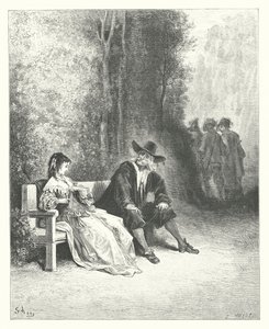 La Fontainen sadut: Fontaine: Neito (kaiverrus) tekijältä Gustave Dore