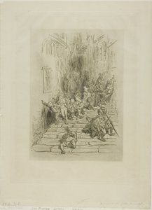 Onnelliset juopottajat tekijältä Gustave Dore