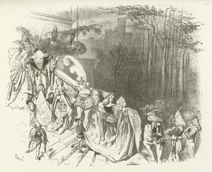 Linnan herrat ja naiset. 1500-luvun alku (syväpaino) tekijältä Gustave Dore