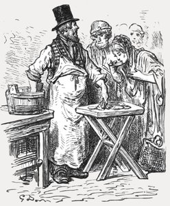 Oysterman, 1872. tekijältä Gustave Dore