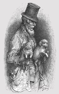 "The West End Dog Fancier", 1872. tekijältä Gustave Dore