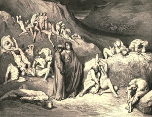 Kuori on vedetty alta hiutaleiksi, v. 1890. tekijältä Gustave Dore