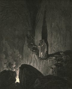 Opas, joka merkitsi kuinka minä katselin tarkkaavaisesti, alkoi näin, 1890. tekijältä Gustave Dore