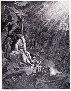 Viimeinen tuomio lopettaa kärsimyksesi... Levy XII - Gustave Doren (1832-1883) kuvitus Pierre Dupontin teoksesta La legende du jeif vaeltaa, painos Librairie du magasin viehättävä, Pariisi 1862 tekijältä Gustave Dore