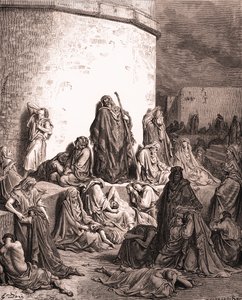 Kansa suree Jerusalemia, kirjoittanut Gustave Doré. - Raamattu tekijältä Gustave Dore