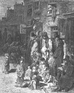 Wentworth Street, Whitechapel, 1872. tekijältä Gustave Dore