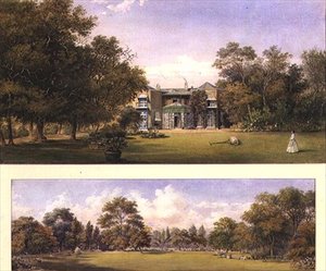 Kaksi näkymää Old Grove Housesta, Middlesexistä tekijältä Gustave Ellinthorpe Sintzenich