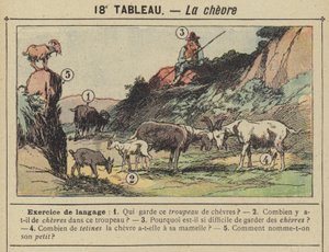 La chevre (väri litho) tekijältä Gustave Fraipont