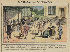 La virkistys (väri litho) tekijältä Gustave Fraipont