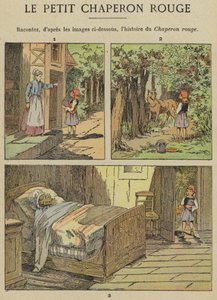 Punahilkka (väri litho) tekijältä Gustave Fraipont