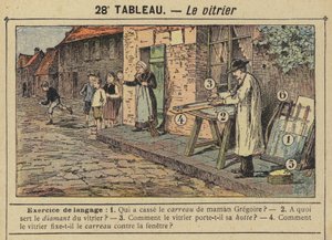 The Glazier (väri litho) tekijältä Gustave Fraipont