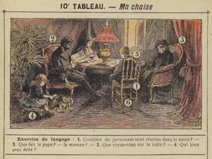 Ma chaise (colour litho) tekijältä Gustave Fraipont