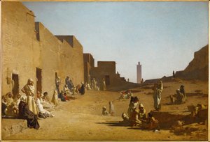 Laghouat, Sahara, Algeria (maalaus kankaalle) tekijältä Gustave Guillaumet
