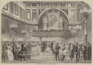 Hänen Majesteettinsa State Ball Buckinghamin palatsissa tekijältä Gustave Janet