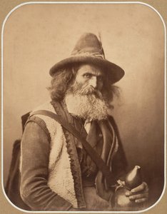 [Italialainen katumuusikko], n. 1856. tekijältä Gustave Le Gray