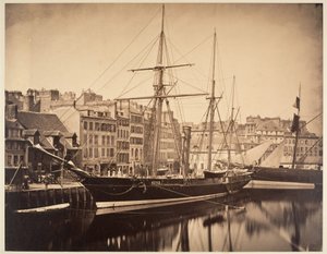 La Reine Hortense - Keisarin huvivene, Havre tekijältä Gustave Le Gray