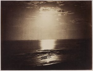 The Crown Sun, Normandy, 1856-59 (albumiiniprintti märästä kolloodianegatiivista) tekijältä Gustave Le Gray