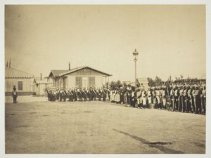Kevytjalkaväen sotilaat, Camp de Châlons tekijältä Gustave Le Gray