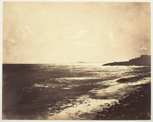 Välimeri ja Agde-vuori, 1857. tekijältä Gustave Le Gray