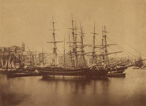 Laivat Seten satamassa tekijältä Gustave Le Gray