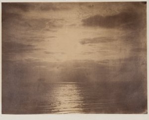 Auringon vaikutus pilvissä--Ocean tekijältä Gustave Le Gray