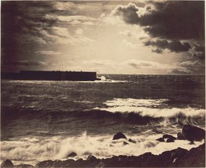 Suuri aalto, Sète, 1857. tekijältä Gustave Le Gray