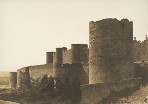 Carcassonnen vallit, 1851. tekijältä Gustave Le Gray