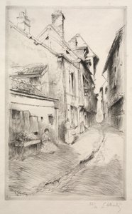Koulukatu Troyesissa tekijältä Gustave Leheutre